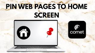 How To Pin Web Pages On Home Screen Of Comet Web Browser