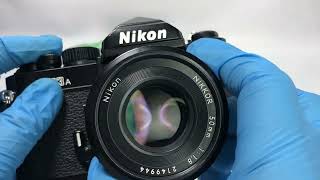 Sold Mint Nikon Fm3A Black 35Mm Film Camera Nikkor Ai-S 50Mm F1.8 Lens 240800400772