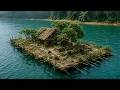 Abandoned Floating Village Transformed Into a Hidden Lake Mansion | AI Luxury Rebuild