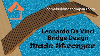 Modified Wood Bridge Design Ideas From One Of Leonardo Da Vinci's Plans