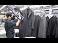 Long Coat Mass Production Process. Korean Menswear Factory