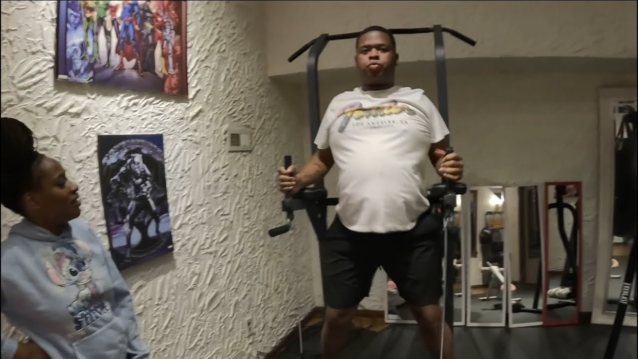 LATE NIGHT GYM WORKOUT | FINALLY GOT TERON TO WORK OUT WITH ME (EXTREMELY HILARIOUS)