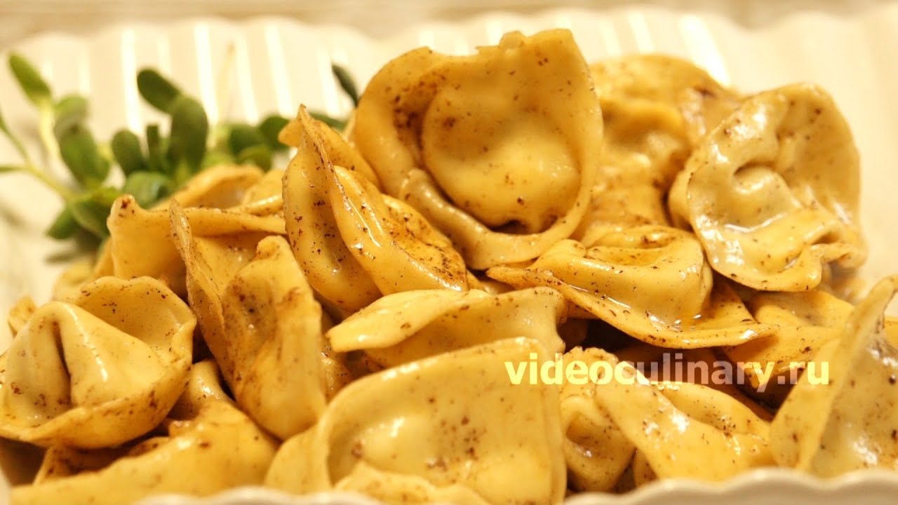 Тортеллини с творогом и с сыром - Рецепт Бабушки Эммы - YouTube