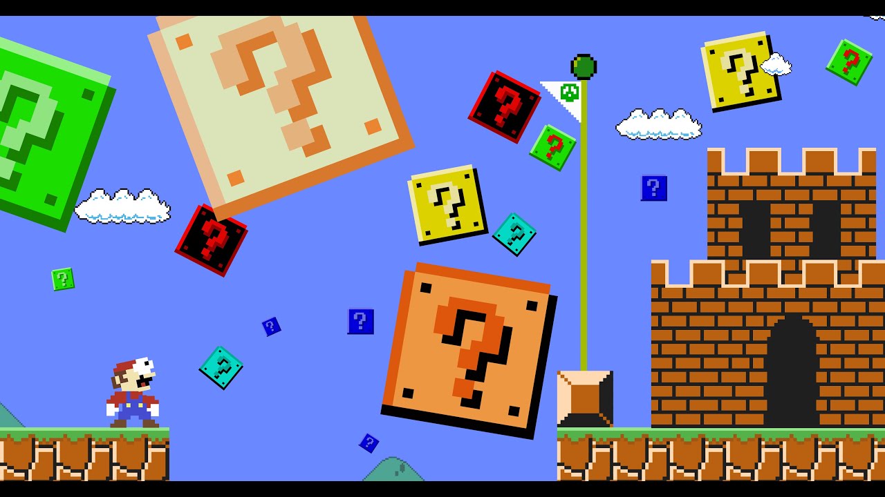 When mario encounters more custom question blocks - YouTube