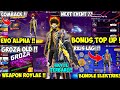 BOCORAN FF ❗ BUNDLE EVO ALHPA BESOK, BONUS TOP UP TERBARU, WEAPON ROYALE GROZA, BUNDLE LEGEND 2023