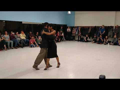 Julían Cantaño & Karla Rotavinsky - 1/4 Performance at MIT Tango Club Practica