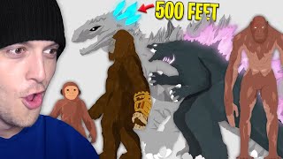 Godzilla x Kong Monsterverse Titans Size Comparison!