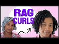 Rag Curls on Natural Hair