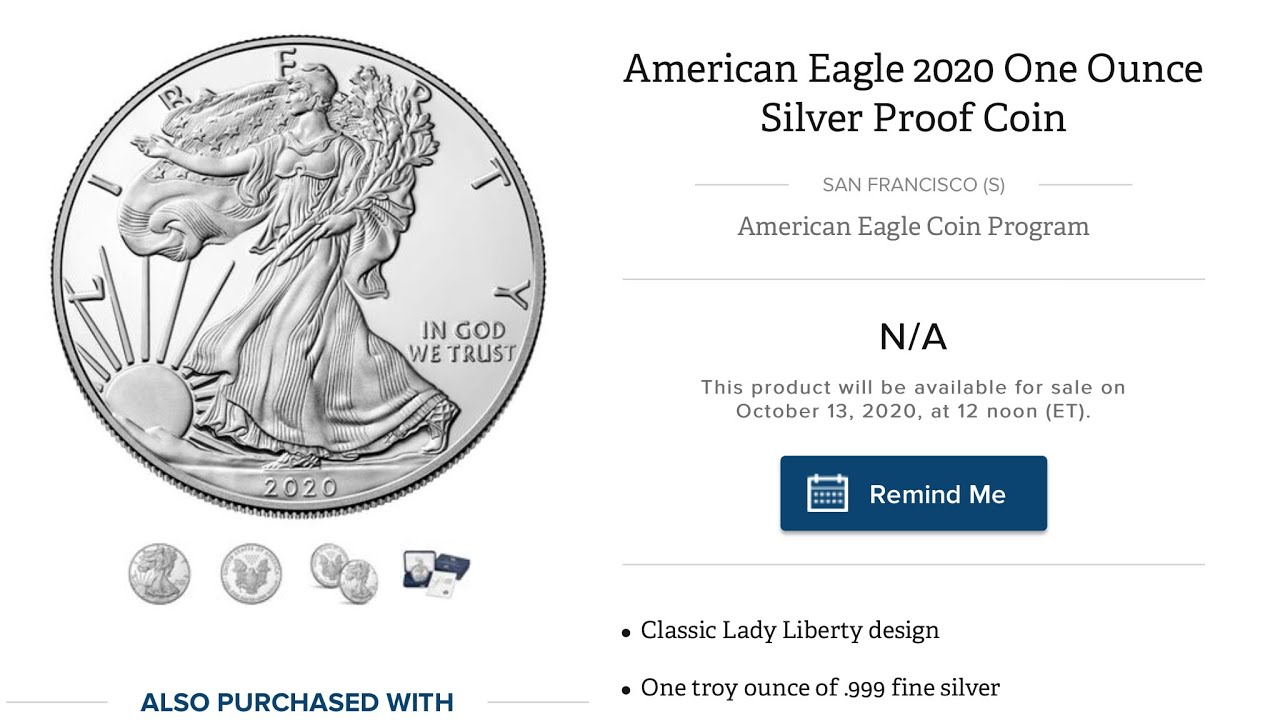 2020 American Silver Eagle PROOF Release