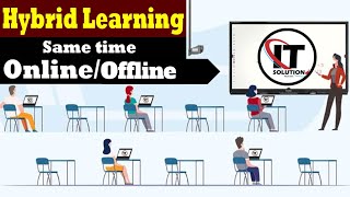 Hybrid Learning Classroom Studio Setup | Same time online / offline setup 2025