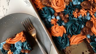 Easy Cake Idea | Fall Sheet Cake | Short Video