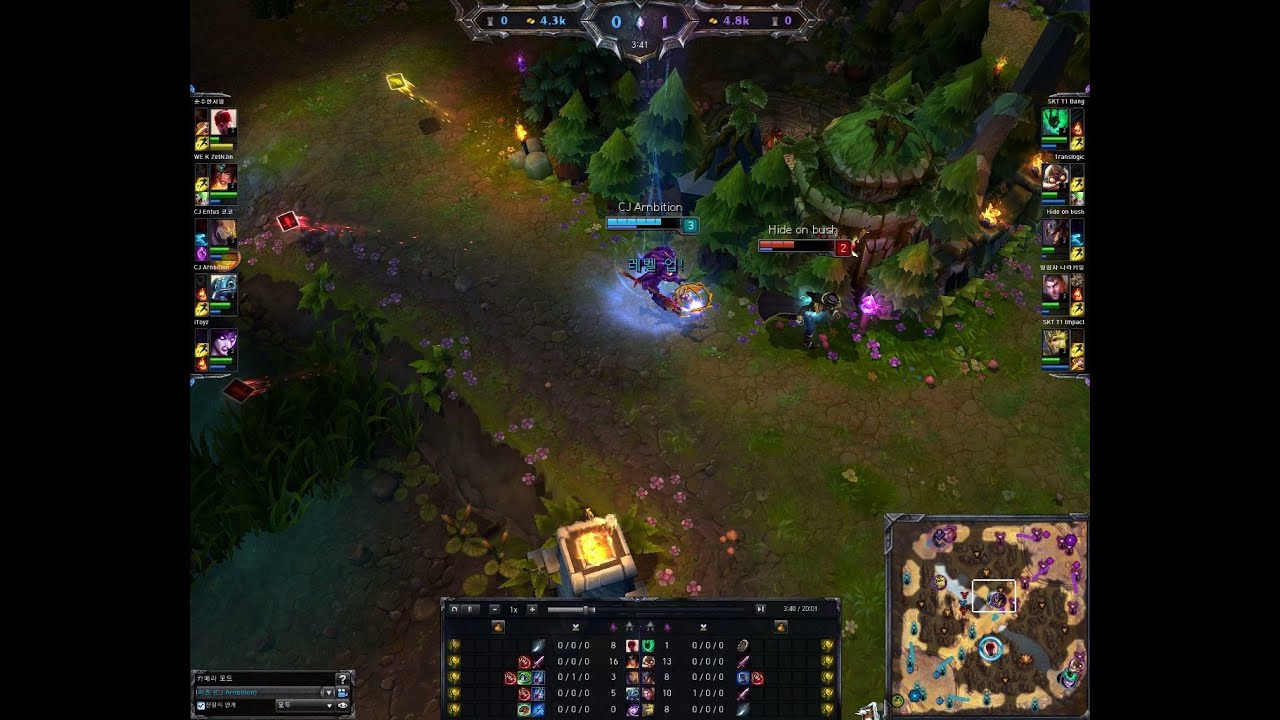 CJ Entus Ambition vs SKT T1 Faker - LOL Highlights