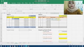 analisis bisnis menggunakan payback period (PP) & Average rate of return (ARR) | Ms.Excel