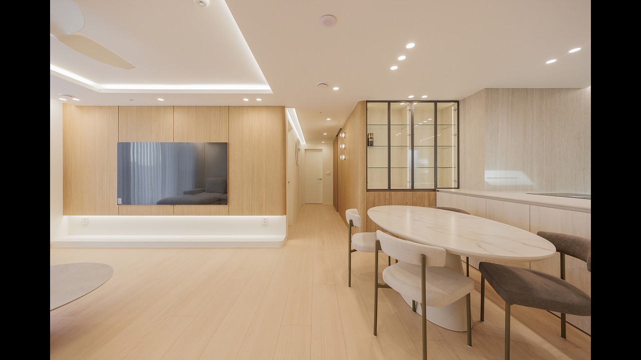 시간이 머무는 우아한 공간 🕊 우드 앤 화이트로 완성한 모던 럭셔리 하우스 투어