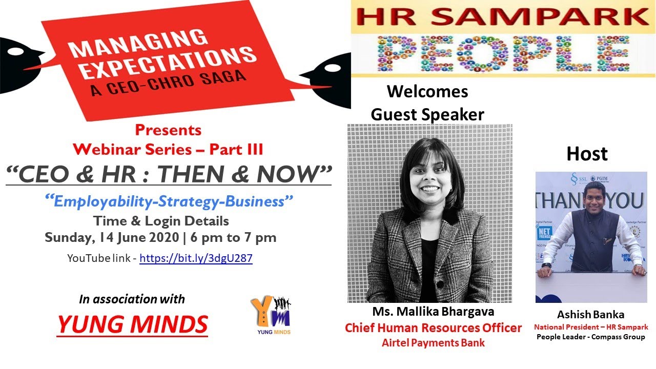 HR Sampark presents 3rd session of the series CEO & HR : Then & Now ...