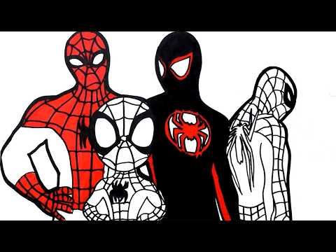 How to Draw Spider-Man and Spidey from Marvel