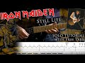 How to play Adrian Smith's solos #32 Still Life (with tablatures and backing tracks)