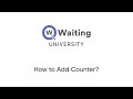 How to add counter in qwaiting ?