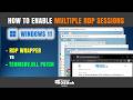 Enable Multiple RDP Sessions on Windows 11 | RDPWrapper & termsrv.dll Patching