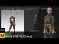 Modern outfit in the military style. Recording the process of work in Clo3d. Запись работы