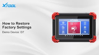 XTOOL Products Function Demo-How to Restore Factory Setting screenshot 4