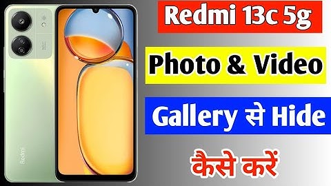 redmi 13c 5g me photo video hide kaise kare | how to hide photos and videos in redmi 13c 5g