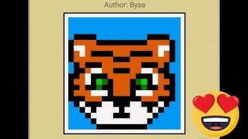 Nonogram: Poli, Tiger 🐅, 20x20, Color l CC0