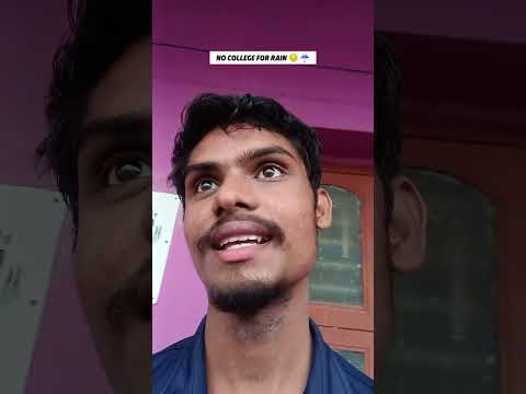 No College Leave For Rain 😔 🌧️