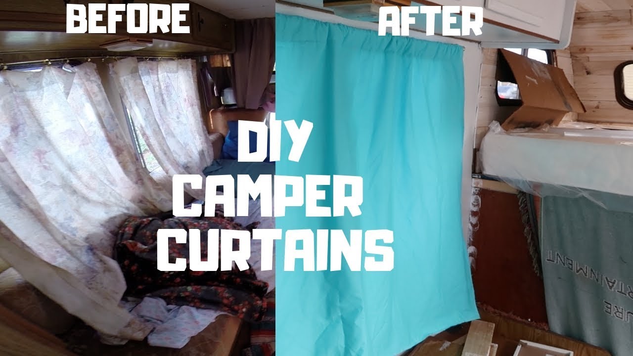 RV CURTAINS CAMPER REMODELING 🚐 YouTube