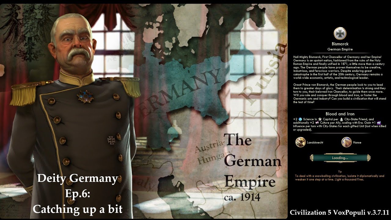 Civ 5 Vox Populi: Deity Germany - Ep.6: Catching up a bit