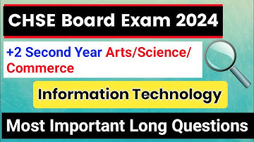 Information Technology important long questions class 12th | Chse It Important Questions 2024