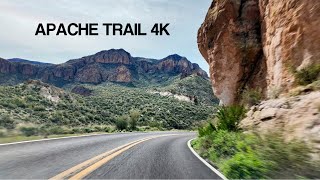 [4K] Lush Green Desert Drive up to Canyon Lake - Apache Trail Arizona Drive