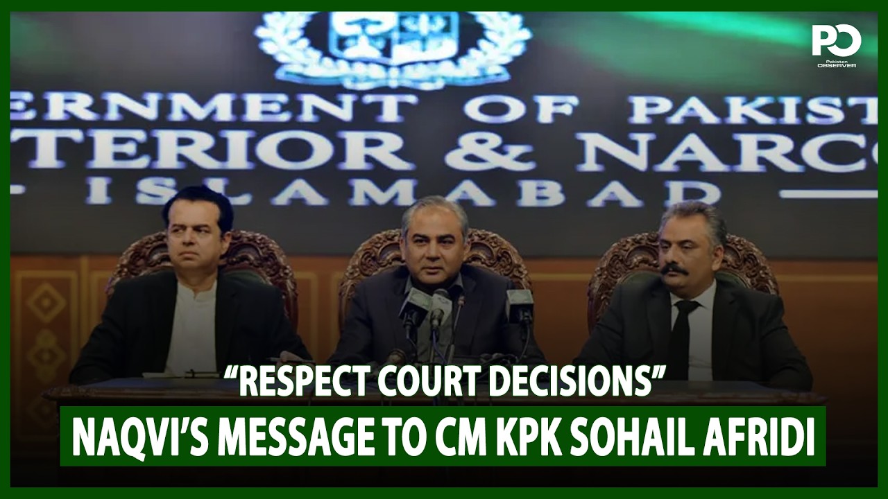 Mohsin Naqvi’s Message to Sohail Afridi:“Respect Court Decisions | Pakistan Observer