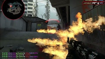 Overpass 1v4 Clutch. (CSGO)