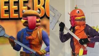DIY Fortnite Durrr Burger/ Beef Boss Costume