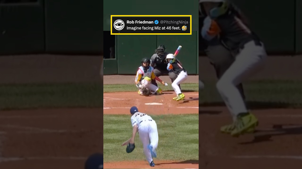 Jacob Misiorowski's Little League Pitching Advice:"Throw middle-middle and pray. 😂