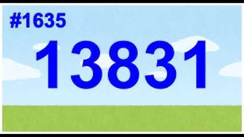 Count up 1601st to 1700th prime numbers! 1st channel.