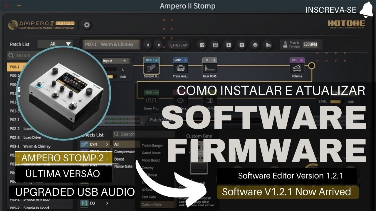 NEW UPDATE AMPERO 2 STOMP / COMO INSTALAR / PASSO