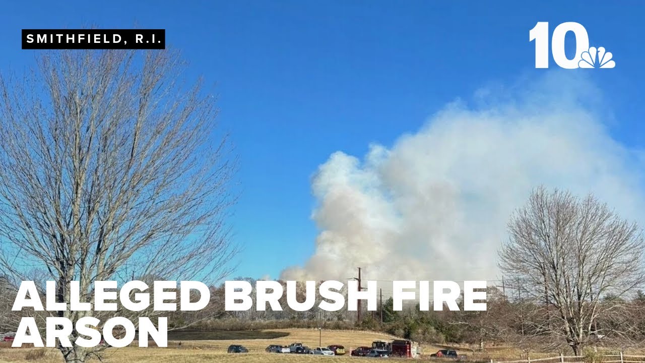 Police charge 2 for arson in Smithfield brush fire - YouTube