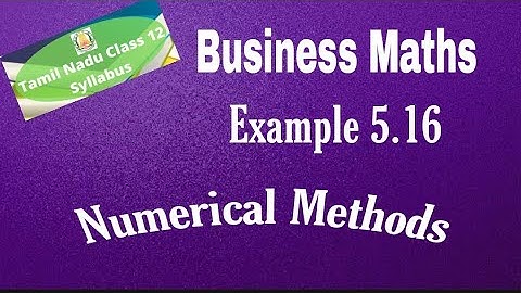 12th Business Maths Example 5.16