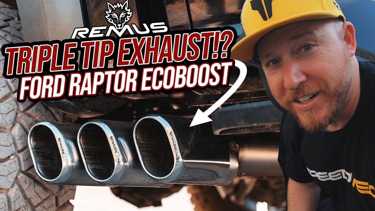 We made the Ford Raptor Ecoboost Louder with a Triple Tip Exhaust