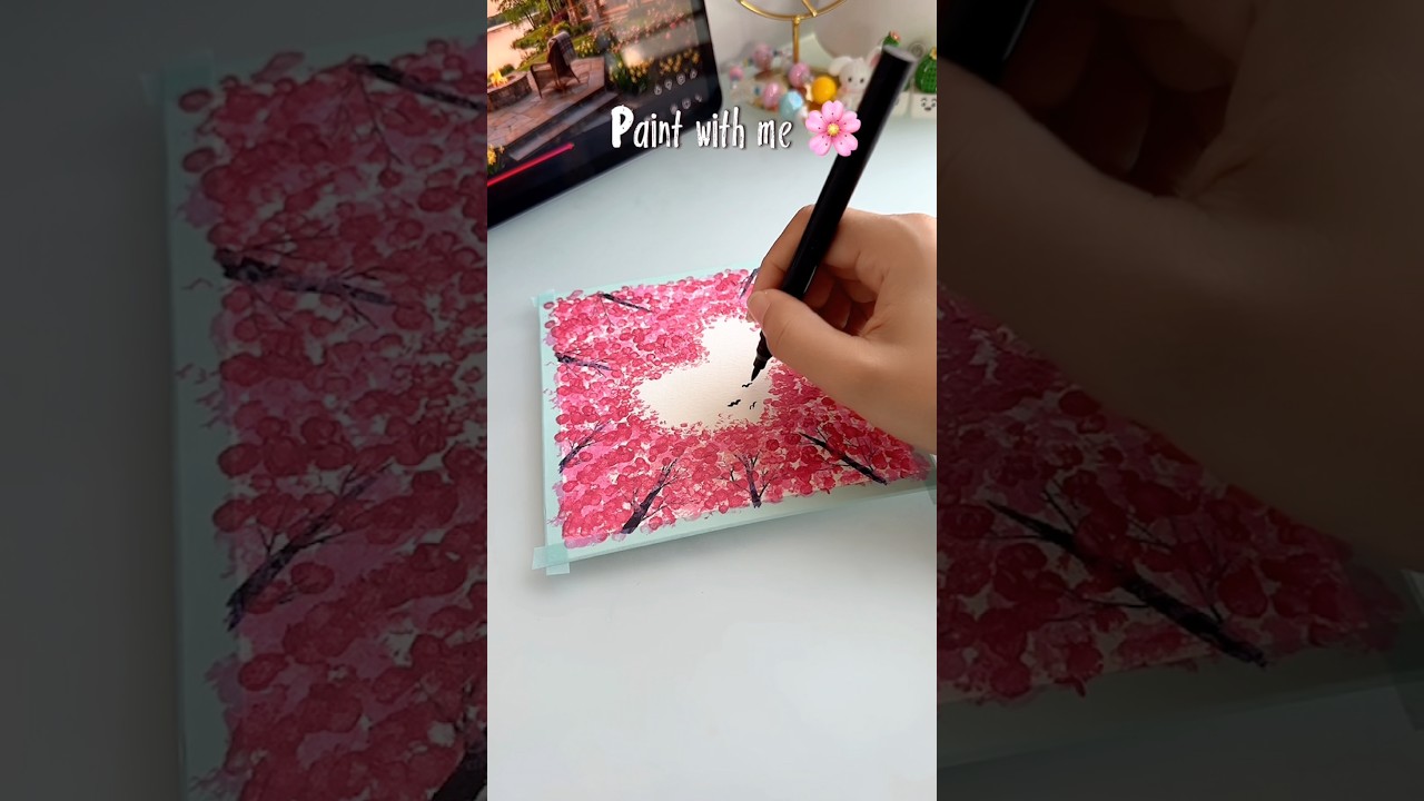 Easy Painting Technique for Beginners #shorts #art #drawing #youtubeshorts