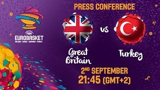 Great Britain v Turkey  - Press Conference