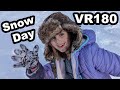 Snow Day Winter Family Fun in VR180