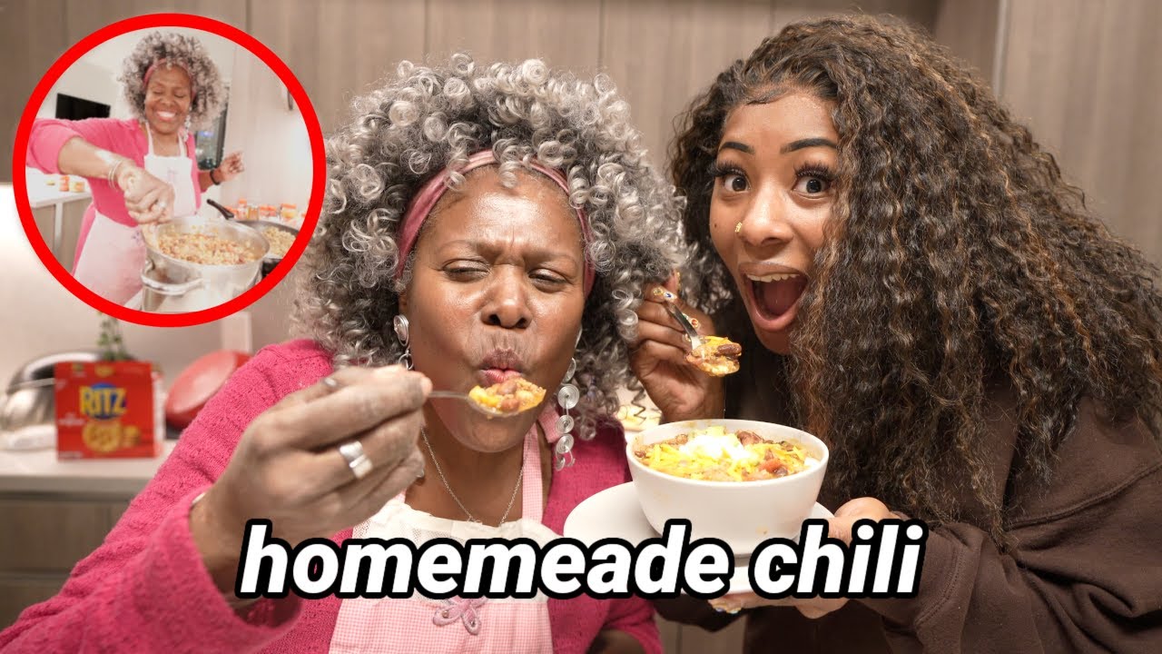 COOKING WITH MA EDEKO!! | Homemade Chili Recipe🤤🌶