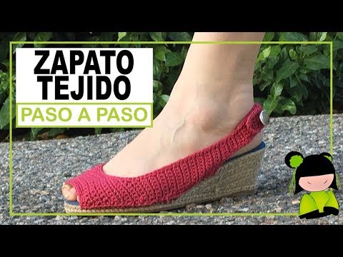Zapato Crochet Un De Mujer A Tejer O Como Paso TF3uKl1Jc