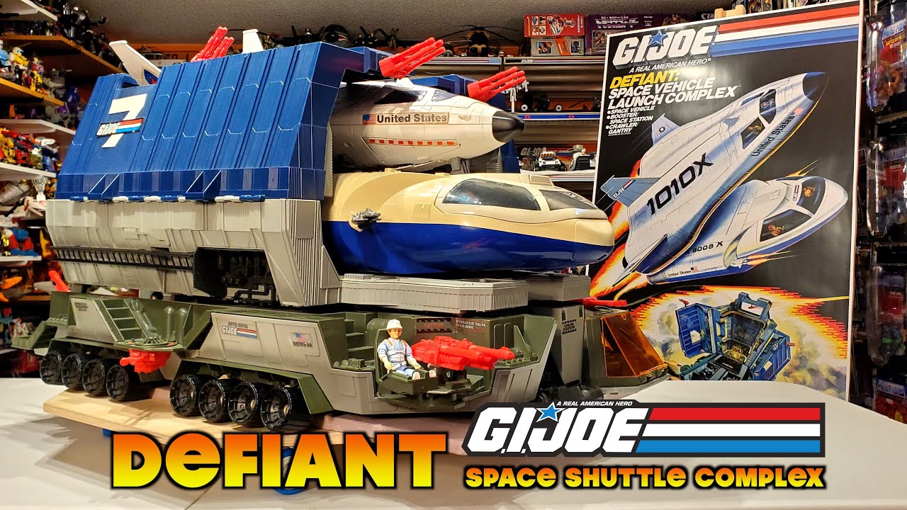 1987 G.I. Joe DEFIANT Space Shuttle Complex Playset - YouTube