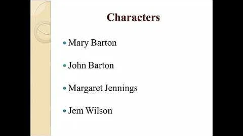 "Mary Barton" by Elisabeth Gaskell
