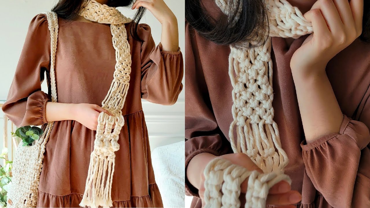 (ENG)  Macrame Muffler /마크라메 머플러