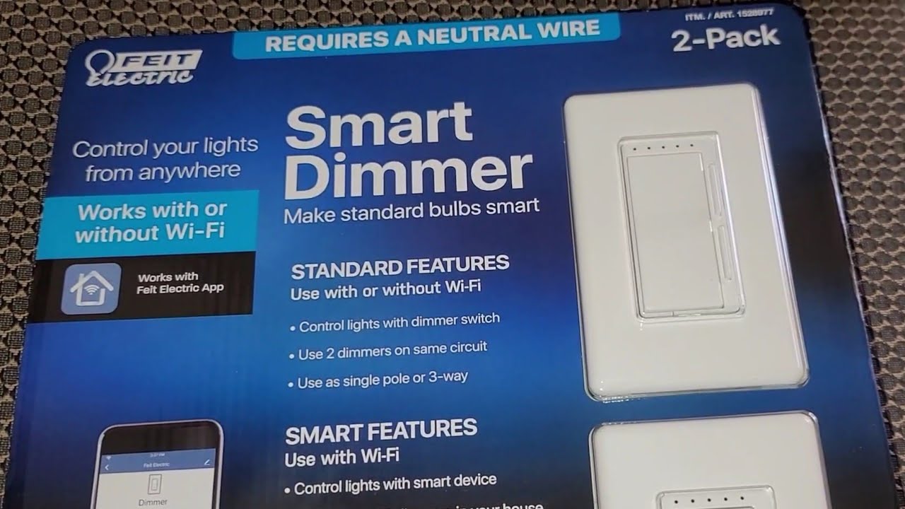 Costco Sale Item Feit Electric Smart Dimmer 2-Pack Unboxing Installation  Review 